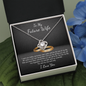 To My Future Wife Love Knot Necklace Message Card