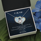 To My Wife Love Knot Necklace Message Card