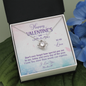 To My Love Love Knot Necklace Message Card