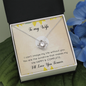 To My Wife Love Knot Necklace Message Card