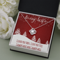 To My Wife Love Knot Necklace Message Card