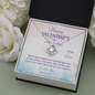 To My Love Love Knot Necklace Message Card