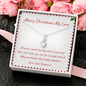 To My Wife Alluring Beauty Necklace Message Card