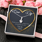 To My Wife Alluring Beauty Necklace Message Card