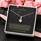 To My Love Alluring Beauty Necklace Message Card