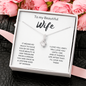 To My Amazing Wife Alluring Beauty Necklace Message Card