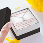 To My Wife Alluring Beauty Necklace Message Card