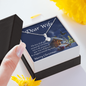 To My Wife Alluring Beauty Necklace Message Card