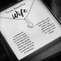 To My Amazing Wife Alluring Beauty Necklace Message Card