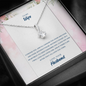 To My Wife Alluring Beauty Necklace Message Card