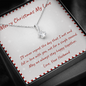 To My Wife Alluring Beauty Necklace Message Card