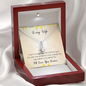 To My Wife Alluring Beauty Necklace Message Card