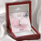 To My Wife Alluring Beauty Necklace Message Card