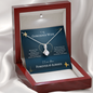 To My Gorgeous Wife Alluring Beauty Necklace Message Card