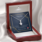 To My Wife Alluring Beauty Necklace Message Card