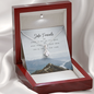 Safe travels Alluring Beauty Necklace Message Card