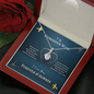 To My Gorgeous Wife Alluring Beauty Necklace Message Card