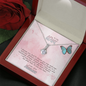 To My Wife Alluring Beauty Necklace Message Card