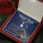 To My Wife Alluring Beauty Necklace Message Card