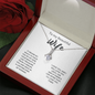To My Amazing Wife Alluring Beauty Necklace Message Card