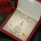 To My Wife Alluring Beauty Necklace Message Card