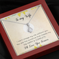 To My Wife Alluring Beauty Necklace Message Card