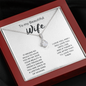 To My Amazing Wife Alluring Beauty Necklace Message Card