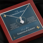 To My Gorgeous Wife Alluring Beauty Necklace Message Card