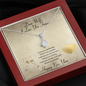 To My Wife Alluring Beauty Necklace Message Card