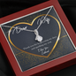 To My Wife Alluring Beauty Necklace Message Card