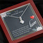 To My Future Wife Alluring Beauty Necklace Message Card