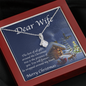 To My Wife Alluring Beauty Necklace Message Card