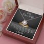To My Future Wife Love Knot Necklace Message Card
