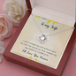To My Wife Love Knot Necklace Message Card