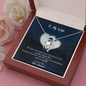 To My Wife Love Knot Necklace Message Card