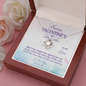 To My Love Love Knot Necklace Message Card