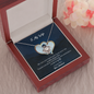 To My Wife Love Knot Necklace Message Card