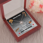 Trick Or Treat Love Knot Necklace Message Card