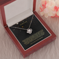 To My Love Love Knot Necklace Message Card