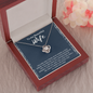 To My Beautiful Wife Love Knot Necklace Message Card