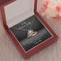 To My Future Wife Love Knot Necklace Message Card