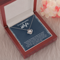 To My Beautiful Wife Love Knot Necklace Message Card