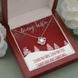 To My Wife Love Knot Necklace Message Card