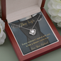 Dear Wife Love Knot Necklace