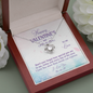 To My Love Love Knot Necklace Message Card