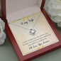 To My Wife Love Knot Necklace Message Card
