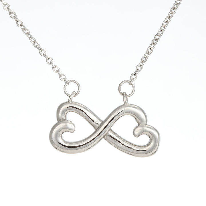 Mommy-To-Be Infinity Heart Necklace Message Card