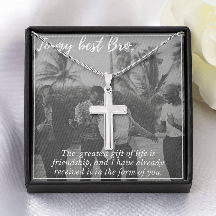 For my Bestfriend from Bestfriend Cross Necklace - TongueOut Shop